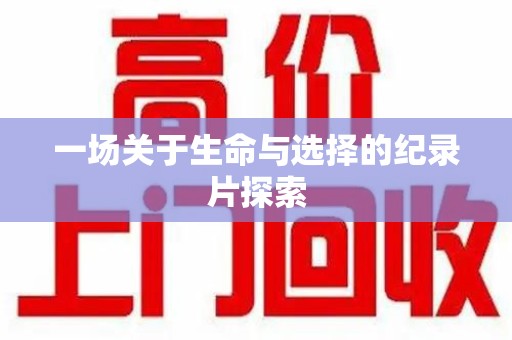 珠海一场关于生命与选择的纪录片探索